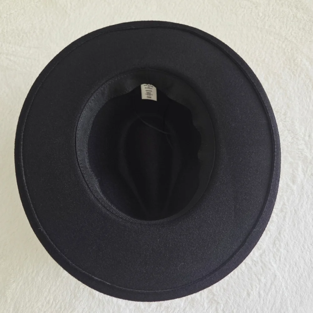 New!!! Melrose & Market Classic Black Fedora Wool Women's Hat